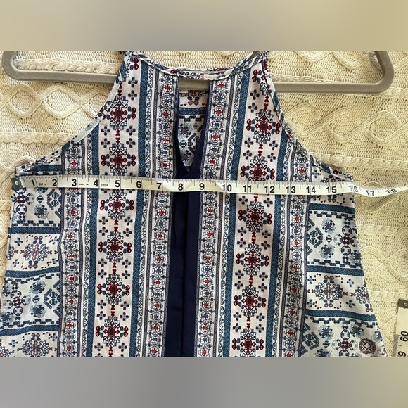 Moa Moa Polyester hi neck Strap Flowy Blouse Women’s Size XS - Picture 11 of 11